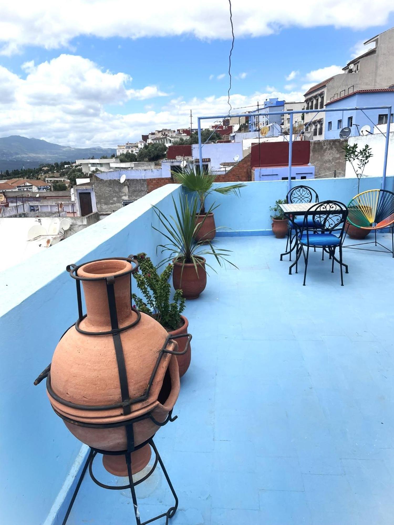 Ferienwohnung Casa Voyager 'Secret Garden Terrace' Chefchaouen Exterior foto