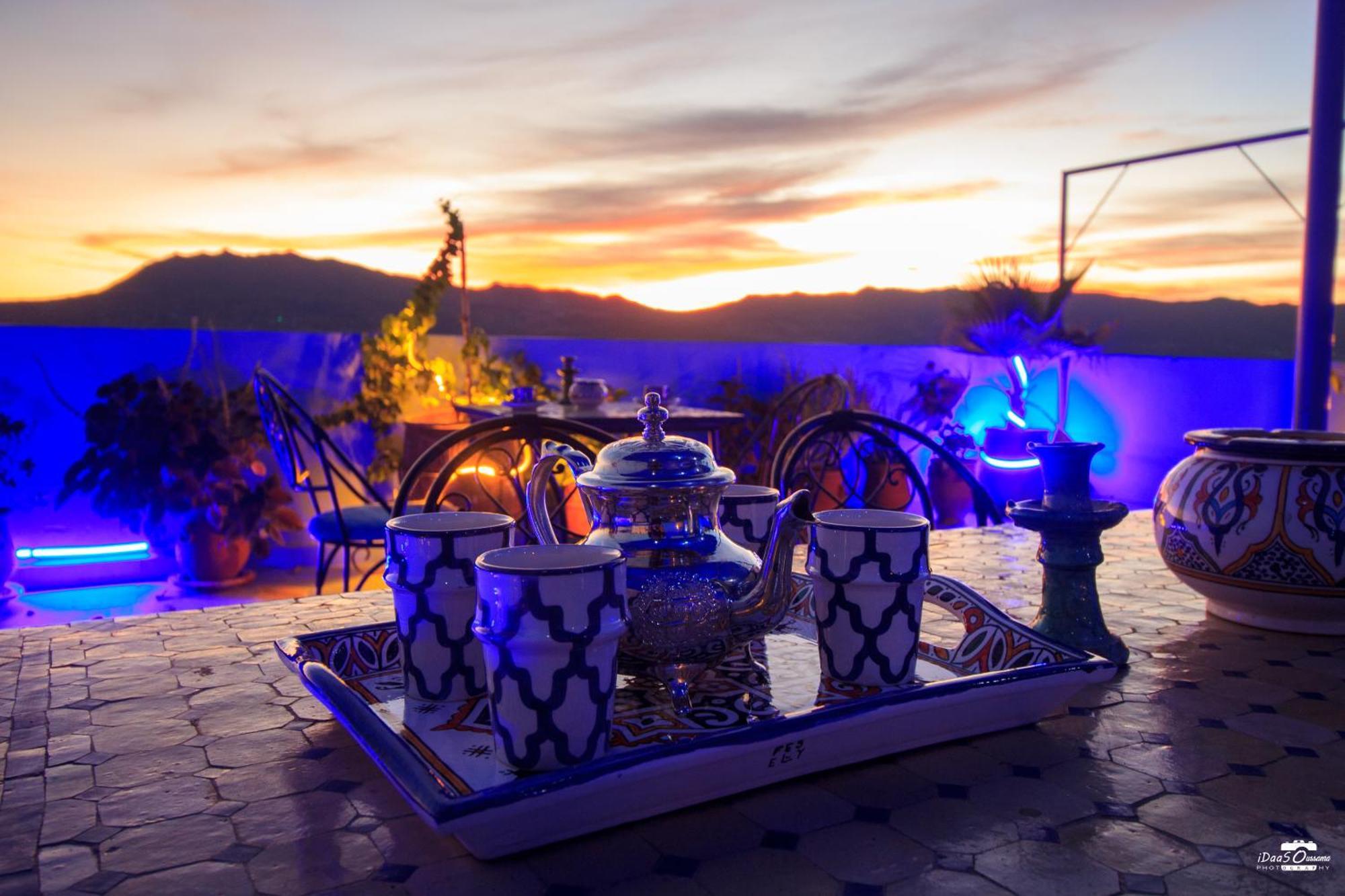 Ferienwohnung Casa Voyager 'Secret Garden Terrace' Chefchaouen Exterior foto