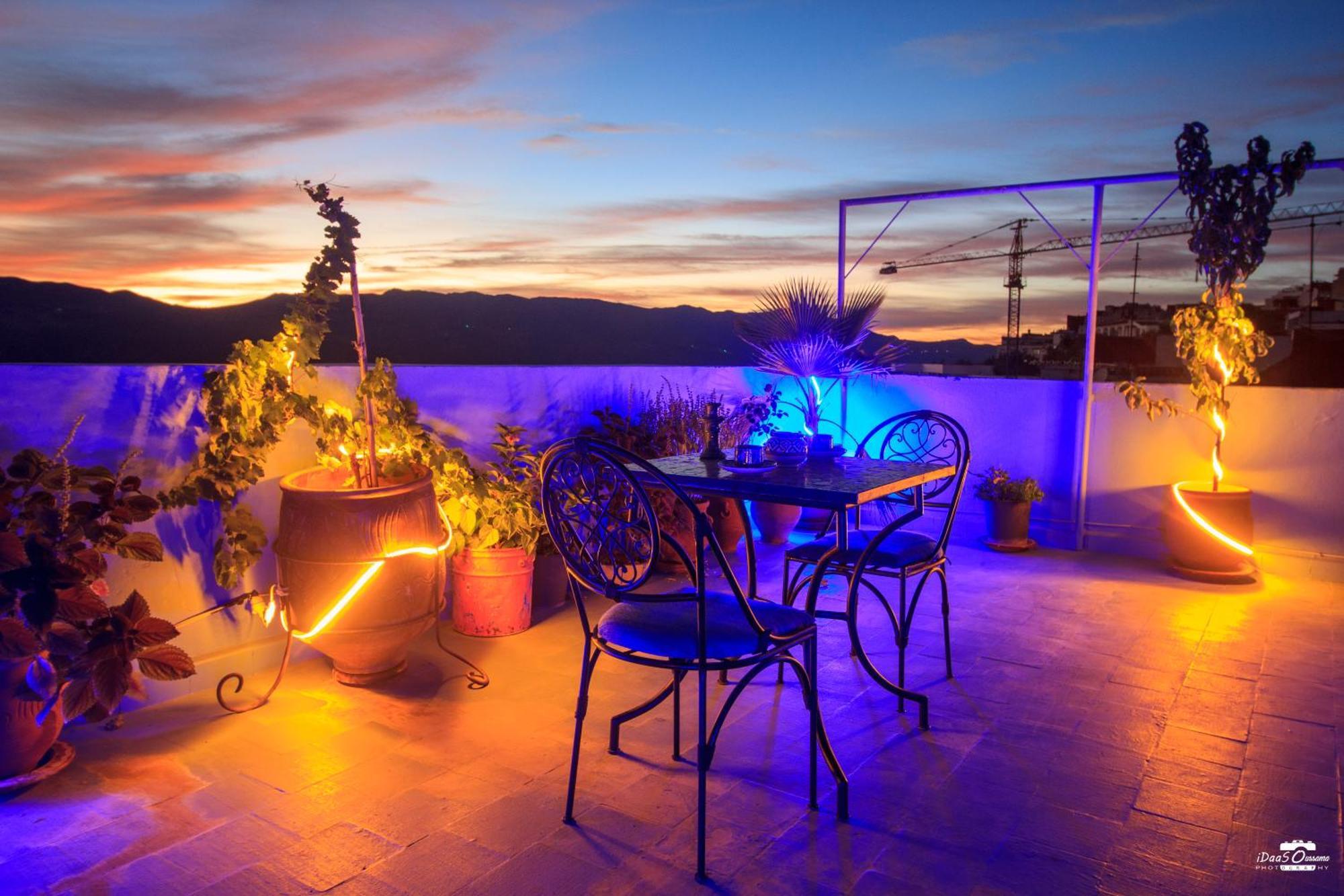 Ferienwohnung Casa Voyager 'Secret Garden Terrace' Chefchaouen Exterior foto
